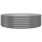 Hochbeet Pulverbeschichteter Stahl 140x140x36 cm Grau Hochbeet Pulverbeschichteter Stahl 140x140x36 cm Grau