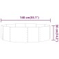 Hochbeet Pulverbeschichteter Stahl 140x140x36 cm Grau Hochbeet Pulverbeschichteter Stahl 140x140x36 cm Grau