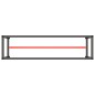 Werkbankgestell Mattschwarz und Mattrot 210x50x79 cm Metall Werkbankgestell Mattschwarz und Mattrot 210x50x79 cm Metall