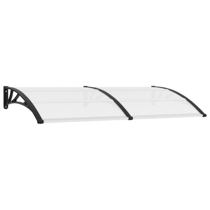 Türvordach Schwarz 200×100 cm PC Türvordach Schwarz 200×100 cm PC