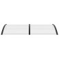 Türvordach Schwarz 200×100 cm PC Türvordach Schwarz 200×100 cm PC