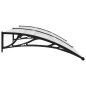 Türvordach Schwarz 200×100 cm PC Türvordach Schwarz 200×100 cm PC