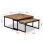 Satztisch Couchtisch-Set 2-tlg. Recyceltes Teak Massiv Satztisch Couchtisch-Set 2-tlg. Recyceltes Teak Massiv