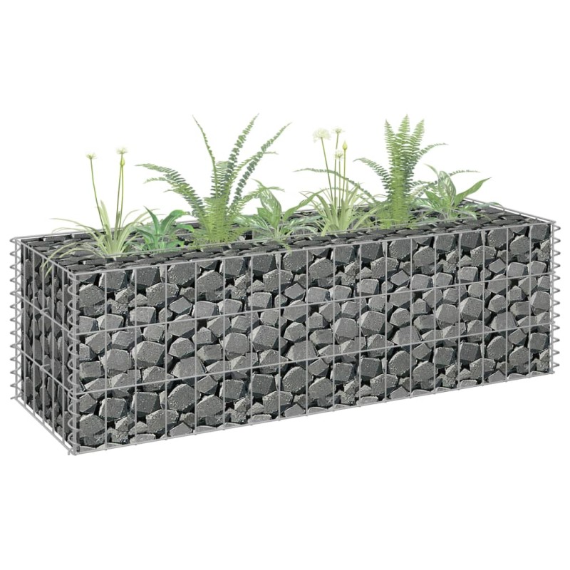 vidaXL Gabionen-Hochbeet Verzinkter Stahl 90×30×30 cm vidaXL Gabionen-Hochbeet Verzinkter Stahl 90×30×30 cm