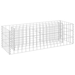  vidaXL Gabionen-Hochbeet Verzinkter Stahl 90×30×30 cm