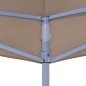Partyzelt-Dach 4x3 m Taupe 270 g/m² Partyzelt-Dach 4x3 m Taupe 270 g/m²