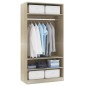 vidaXL Kleiderschrank Sonoma-Eiche 100x50x200 cm Holzwerkstoff vidaXL Kleiderschrank Sonoma-Eiche 100x50x200 cm Holzwerkstoff