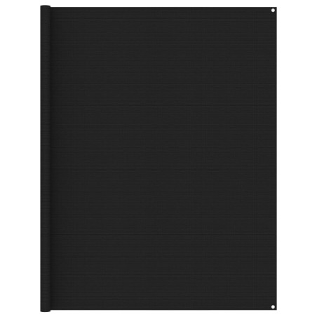 Zeltteppich 250x550 cm Schwarz