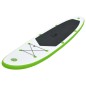 vidaXL Aufblasbares Stand Up Paddle Board Set Grün und Weiß vidaXL Aufblasbares Stand Up Paddle Board Set Grün und Weiß