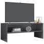 TV-Schrank Hochglanz-Grau 100x40x40 cm Holzwerkstoff TV-Schrank Hochglanz-Grau 100x40x40 cm Holzwerkstoff