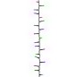 LED-Lichterkette mit 400 LEDs Pastell Mehrfarbig 13 m PVC LED-Lichterkette mit 400 LEDs Pastell Mehrfarbig 13 m PVC