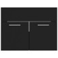 Waschbeckenunterschrank Schwarz 60x38,5x46 cm Holzwerkstoff Waschbeckenunterschrank Schwarz 60x38,5x46 cm Holzwerkstoff