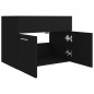 Waschbeckenunterschrank Schwarz 60x38,5x46 cm Holzwerkstoff Waschbeckenunterschrank Schwarz 60x38,5x46 cm Holzwerkstoff