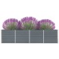 Hochbeet 320 x 40 x 77 cm Verzinkter Stahl Grau Hochbeet 320 x 40 x 77 cm Verzinkter Stahl Grau