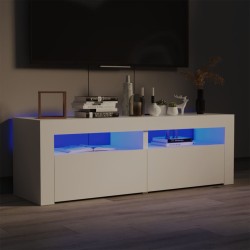 vidaXL TV-Schrank mit LED-Leuchten Weiß 120x35x40 cm