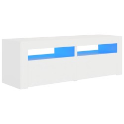 vidaXL TV-Schrank mit LED-Leuchten Weiß 120x35x40 cm