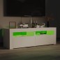 vidaXL TV-Schrank mit LED-Leuchten Weiß 120x35x40 cm vidaXL TV-Schrank mit LED-Leuchten Weiß 120x35x40 cm