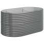 Hochbeet Pulverbeschichteter Stahl 152x80x68 cm Grau Hochbeet Pulverbeschichteter Stahl 152x80x68 cm Grau