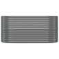 Hochbeet Pulverbeschichteter Stahl 152x80x68 cm Grau Hochbeet Pulverbeschichteter Stahl 152x80x68 cm Grau