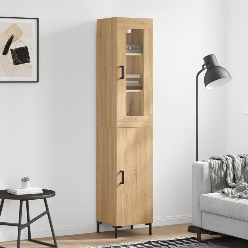 Highboard Sonoma-Eiche 34,5x34x180 cm Holzwerkstoff Highboard Sonoma-Eiche 34,5x34x180 cm Holzwerkstoff