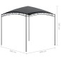 Pavillon 3x3x2,65 m Anthrazit 180 g/m² Pavillon 3x3x2,65 m Anthrazit 180 g/m²
