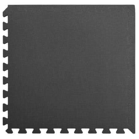 vidaXL Bodenmatten 24 Stk. 8,64 m² EVA-Schaum Schwarz