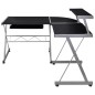 vidaXL Eck-Computertisch Schwarz 132x112x99 cm Holzwerkstoff vidaXL Eck-Computertisch Schwarz 132x112x99 cm Holzwerkstoff