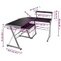vidaXL Eck-Computertisch Schwarz 132x112x99 cm Holzwerkstoff vidaXL Eck-Computertisch Schwarz 132x112x99 cm Holzwerkstoff