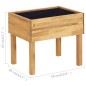 vidaXL Hochkübel 50 x 40 x 45 cm Massivholz Akazie vidaXL Hochkübel 50 x 40 x 45 cm Massivholz Akazie