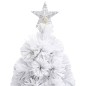 Künstlicher Weihnachtsbaum mit LED Weiß 120 cm Glasfaser Künstlicher Weihnachtsbaum mit LED Weiß 120 cm Glasfaser