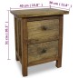 vidaXL Nachttisch Altholz Massiv 40 x 30 x 51 cm vidaXL Nachttisch Altholz Massiv 40 x 30 x 51 cm