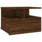 Nachttisch 2 Stk. Hängend Braun Eiche 40x31x27 cm Holzwerkstoff Nachttisch 2 Stk. Hängend Braun Eiche 40x31x27 cm Holzwerkstoff