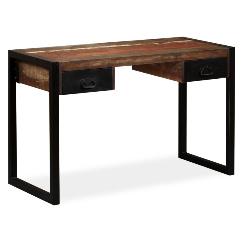 Schreibtisch mit 2 Schubladen Altholz Massiv 120x50x76 cm Schreibtisch mit 2 Schubladen Altholz Massiv 120x50x76 cm