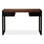 Schreibtisch mit 2 Schubladen Altholz Massiv 120x50x76 cm Schreibtisch mit 2 Schubladen Altholz Massiv 120x50x76 cm