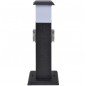 Gartensteckdose Steckdosenturm Schwarz mit Lampe Gartensteckdose Steckdosenturm Schwarz mit Lampe