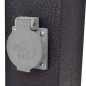 Gartensteckdose Steckdosenturm Schwarz mit Lampe Gartensteckdose Steckdosenturm Schwarz mit Lampe