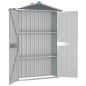 Gerätehaus Grau 116x45x175 cm Verzinkter Stahl Gerätehaus Grau 116x45x175 cm Verzinkter Stahl