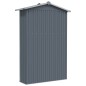 Gerätehaus Grau 116x45x175 cm Verzinkter Stahl Gerätehaus Grau 116x45x175 cm Verzinkter Stahl
