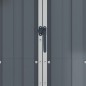 Gerätehaus Grau 116x45x175 cm Verzinkter Stahl Gerätehaus Grau 116x45x175 cm Verzinkter Stahl