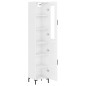 Highboard Hochglanz-Weiß 34,5x34x180 cm Holzwerkstoff Highboard Hochglanz-Weiß 34,5x34x180 cm Holzwerkstoff