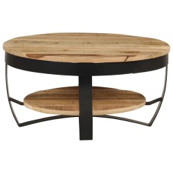 Couchtisch Raues Mangoholz Massiv 65 x 32 cm