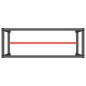 vidaXL Werkbankgestell Mattschwarz und Mattrot 140x50x79 cm Metall vidaXL Werkbankgestell Mattschwarz und Mattrot 140x50x79 cm Metall