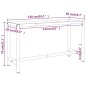 vidaXL Werkbankgestell Mattschwarz und Mattrot 140x50x79 cm Metall vidaXL Werkbankgestell Mattschwarz und Mattrot 140x50x79 cm Metall