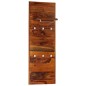 vidaXL Wandgarderobe Massivholz 118×40 cm vidaXL Wandgarderobe Massivholz 118×40 cm