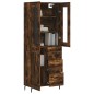 Highboard Räuchereiche 69,5x34x180 cm Holzwerkstoff Highboard Räuchereiche 69,5x34x180 cm Holzwerkstoff
