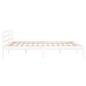 vidaXL Massivholzbett Kiefer 160x200 cm Weiß vidaXL Massivholzbett Kiefer 160x200 cm Weiß