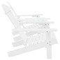vidaXL Adirondack-Gartenstühle mit Tisch Massivholz Tanne Weiß vidaXL Adirondack-Gartenstühle mit Tisch Massivholz Tanne Weiß