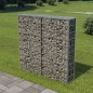 Gabionenwand mit Abdeckung Verzinkter Stahl 100×20×100 cm Gabionenwand mit Abdeckung Verzinkter Stahl 100×20×100 cm