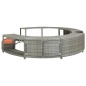 Whirlpool-Umrandung Grau Poly-Rattan Whirlpool-Umrandung Grau Poly-Rattan