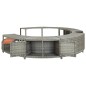 Whirlpool-Umrandung Grau Poly-Rattan Whirlpool-Umrandung Grau Poly-Rattan